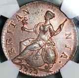 1772 NGC MS 64 George III 1/2 Penny Great Britain Colonial Coin (25111704C)