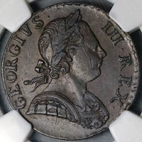1772 NGC XF 40 George III 1/2 Penny Great Britain Colonial Copper Coin (25021206C)