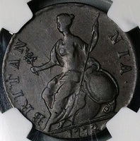 1772 NGC XF 40 George III 1/2 Penny Great Britain Colonial Copper Coin (25021206C)
