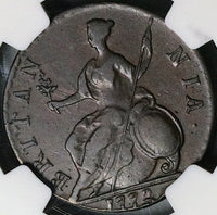 1772 NGC XF 40 George III 1/2 Penny Great Britain Colonial Copper Coin (25021206C)