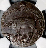 1790s NGC MS 64 Spences Pigs Meat 1/2 Penny Conder Middlesex Activist Token Coin DH 842B (26082101C)