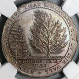 1794 NGC MS 66 Bath 1/2 Penny Botanic Garden Somersetshire Conder Token Coin D&H 26 POP 1/0 (24010601D)