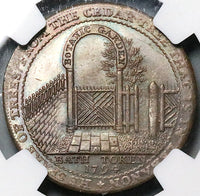 1794 NGC MS 66 Bath 1/2 Penny Botanic Garden Somersetshire Conder Token Coin D&H 26 POP 1/0 (24010601D)