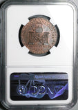 1795 NGC MS 64 Schooling Middlesex 1/2 Penny Conder Ironmonger Kettle Token Coin (24010602D)