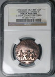1795 NGC MS 63 Spence Tree Liberty Lion Rooster 1/2 Penny Middlesex  Satirical Conder Token DH 889 POP 1/0 (25042403C)