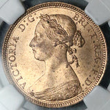 1891 NGC MS 64 1/2 Penny Victoria Great Britain GEM Mint State Coin (2511801C)