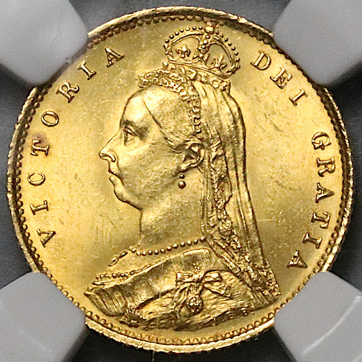 1887 NGC MS 64 Victoria 1/2 Sovereign Great Britain Jubilee Head