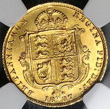 1887 NGC MS 64 Victoria 1/2 Sovereign Great Britain Jubilee Head Gold Coin (25031701D)