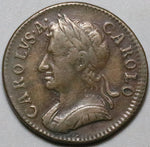 1672 Charles II Farthing Great Britain VF 1/4 Penny Copper Coin (24060704R)