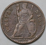 1675 Charles II Farthing VF Great Britain 1/4 Penny Copper Coin (25112201R)