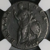 1694 NGC VF 30 William Mary Farthing 1/4 Penny England Britain Coin (23091701C)