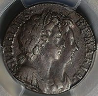 1694 PCGS VF 35 William Mary Farthing 1/4 Penny England Britain Coin (25072601C)