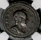 1720 NGC VF 35 George I Farthing 1/4 Penny Great Britain Copper Coin (26062403C)