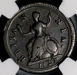 1720 NGC VF 35 George I Farthing 1/4 Penny Great Britain Copper Coin (26062403C)