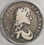 1671 ICG F 12 Charles II Crown Rare Legend Error Great Britain Silver Coin (23080502C)