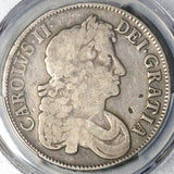 1677 PCGS VF 20 Charles II Crown Great Britain Scarce Silver Coin (25070602C)