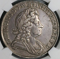 1716 NGC XF George I Crown Great Britain Roses Plumes Silver Coin (23111202C)