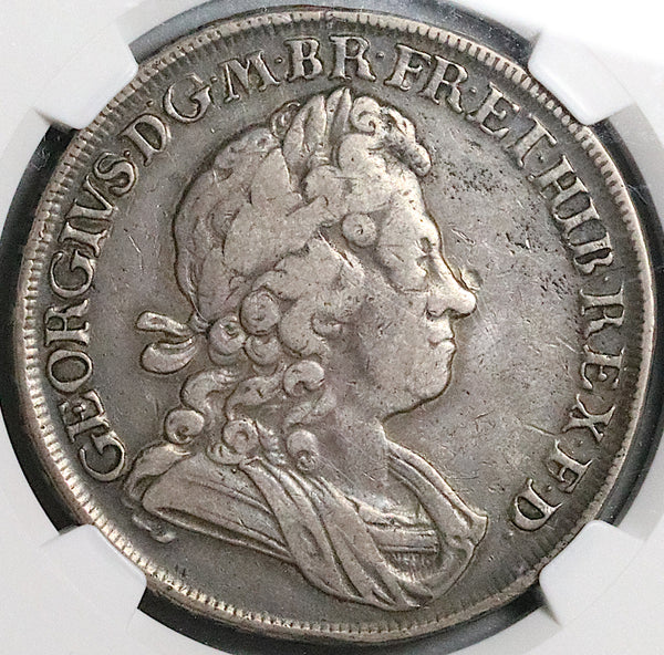 1723 NGC VF 30 George I Crown Great Britain South Sea Company SSC Silver Coin (23111601C)