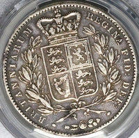 1847 PCGS VF 35 Victoria Crown Great Britain 5 Shillings Silver Coin (23080203C)
