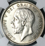 1930 NGC MS 63 George V Crown Great Britain 5k Minted Wreath Silver Coin (19042201D)