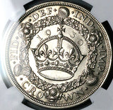 1930 NGC MS 63 George V Crown Great Britain 5k Minted Wreath Silver Coin (19042201D)