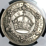1930 NGC MS 63 George V Crown Great Britain 5k Minted Wreath Silver Coin (19042201D)