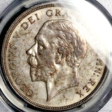 1933 PCGS MS 63 George V Crown Great Britain Rare 7k Wreath Silver Coin (26040803D)
