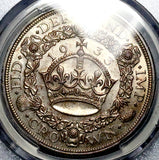 1933 PCGS MS 63 George V Crown Great Britain Rare 7k Wreath Silver Coin (26040803D)
