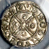 1024 PCGS MS 62 Cnut England Penny York Mint Wulfnoth Silver Coin S-1158 (26060702C)