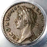 1687/8 PCGS AU 55 James II Penny Date Error Great Britain Rare Silver Coin (25011201C)