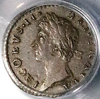 1687/8 PCGS AU 55 James II Penny Date Error Great Britain Rare Silver Coin (25011201C)