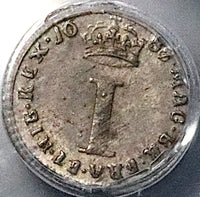1687/8 PCGS AU 55 James II Penny Date Error Great Britain Rare Silver Coin (25011201C)