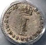 1687/8 PCGS AU 55 James II Penny Date Error Great Britain Rare Silver Coin (25011201C)