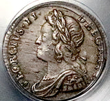 1729 PCGS MS 62 George II Penny Great Britain Sterling Silver Coin POP 1/1 (26041704C)