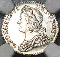 1750 NGC MS 66 George II Silver Penny Great Britain Coin POP 1/0 (25062601D)
