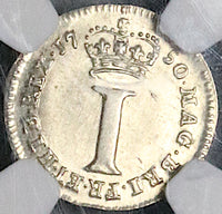 1750 NGC MS 66 George II Silver Penny Great Britain Coin POP 1/0 (25062601D)