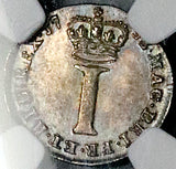 1753/2 NGC MS 64 George II Penny Great Britain Rare Overdate Silver Coin POP 1/1 (26073102C)