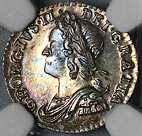 1758 NGC MS 64 George II Silver Penny Great Britain Mint State Coin (23062901C)