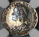1758 NGC MS 64 George II Silver Penny Great Britain Mint State Coin (23062901C)