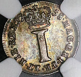 1758 NGC MS 64 George II Silver Penny Great Britain Mint State Coin (23062901C)