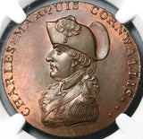 1794 NGC MS 66 Cornwallis Suffolk Bury Conder Penny Token Coin D&H 4 POP 2/0 (16012401D)