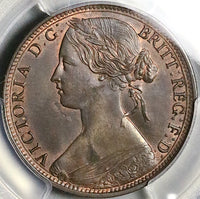 1862 PCGS MS 62 BN Victoria Great Britain Penny Bronze Mint State Coin (25030905C)