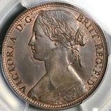 1862 PCGS MS 62 BN Victoria Great Britain Penny Bronze Mint State Coin (25030905C)