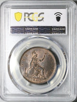 1862 PCGS MS 62 BN Victoria Great Britain Penny Bronze Mint State Coin (25030905C)