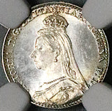 1892 NGC MS 67 Victoria Maundy Penny Great Britain Pence Sterling Silver Coin (24051903C)