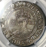 1551 PCGS F 15 Edward VI Shilling Britain Hammered Boy King Silver Coin (26011105C)