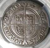 1551 PCGS F 15 Edward VI Shilling Britain Hammered Boy King Silver Coin (26011105C)