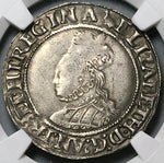 1560 NGC XF 40 Elizabeth I Shilling Great Britain England Martlet Tudor Silver Coin (25062302C)