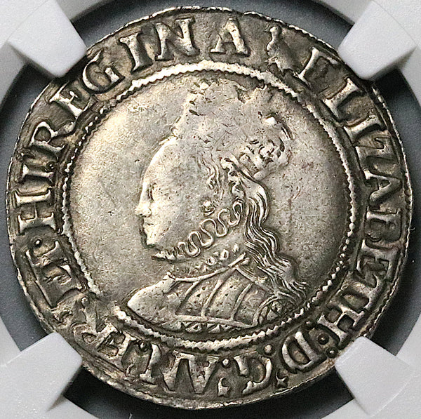 1560 NGC XF 40 Elizabeth I Shilling Great Britain England Martlet Tudor Silver Coin (25062302C)