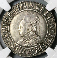 1560 NGC XF 40 Elizabeth I Shilling Great Britain England Martlet Tudor Silver Coin (25062302C)